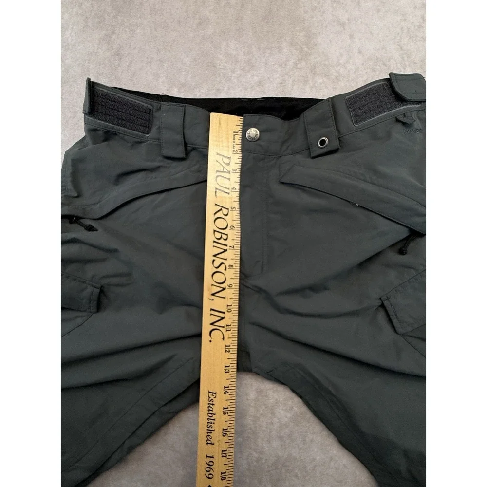 The North Face Snow Pants Mens M Regular Nylon Gray HyVent Slasher Cargo Ski